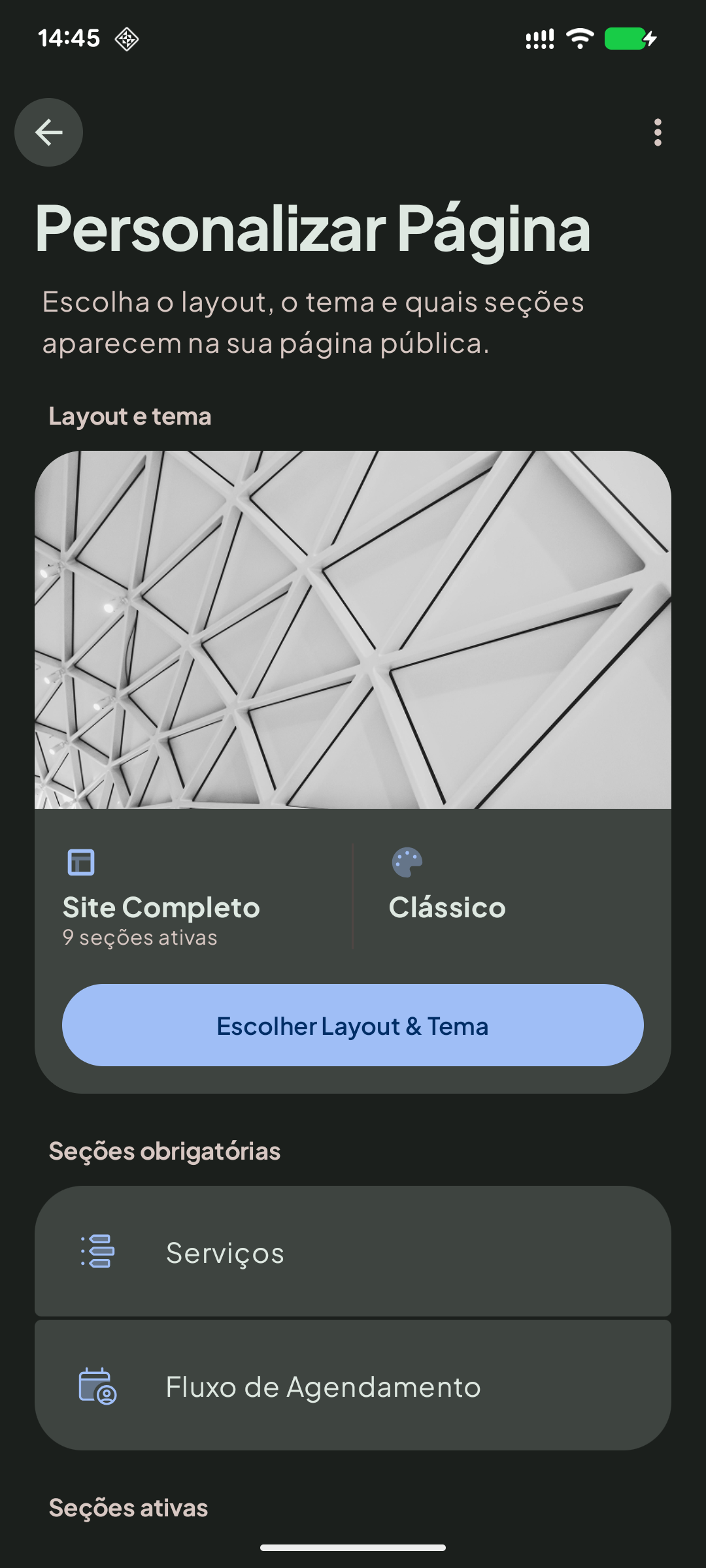 Personalizar Página