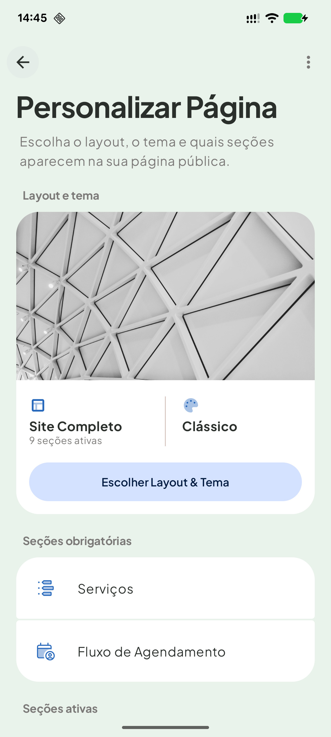 Personalizar Página
